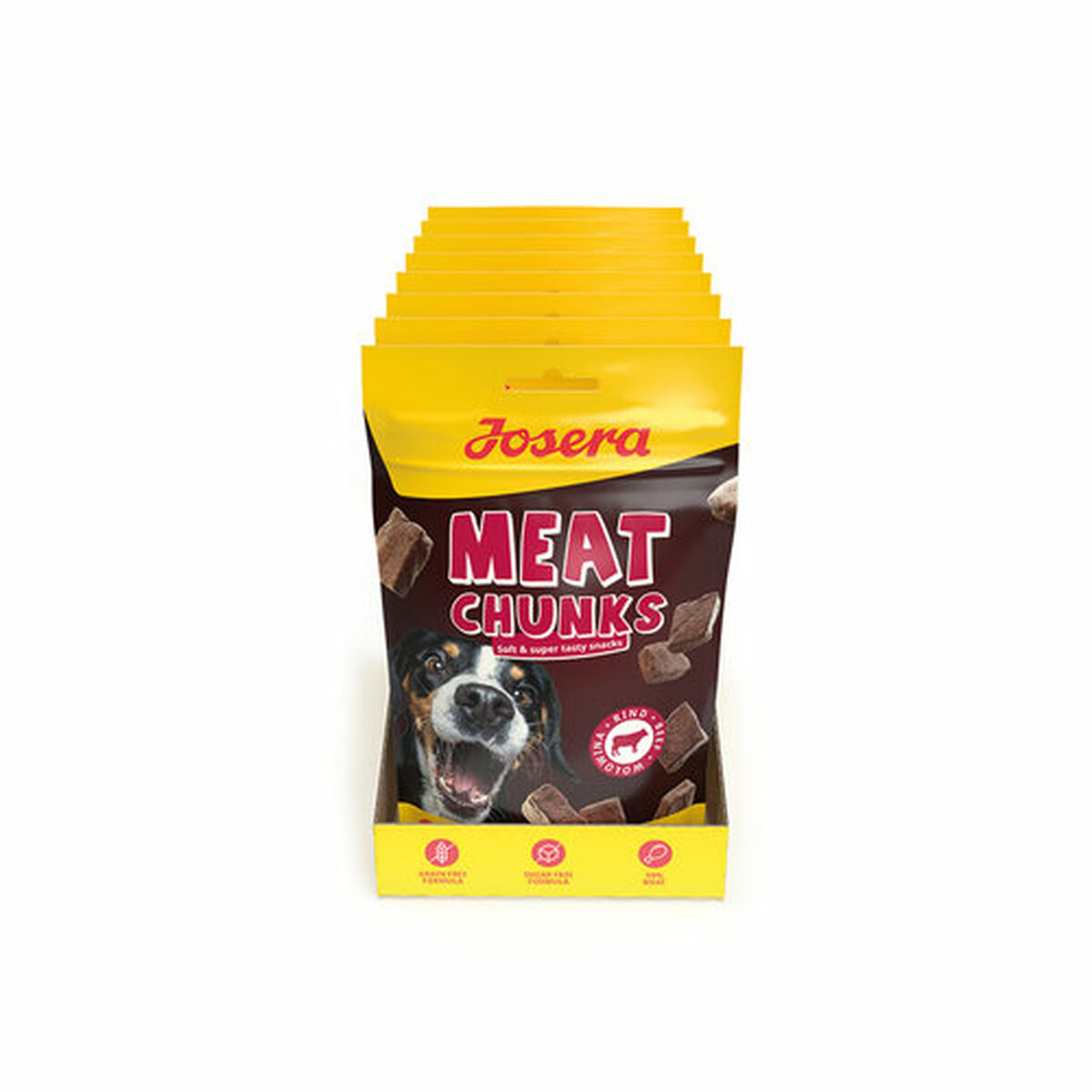 Hundesnack Josera Meat Chunks Kalv 70 g